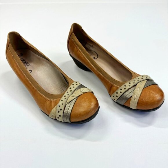 Abeo Shoes - Abeo B.I.O Women’s Shoes Nellie Orthopedic Slip Ons Tan Size 7N Comfort